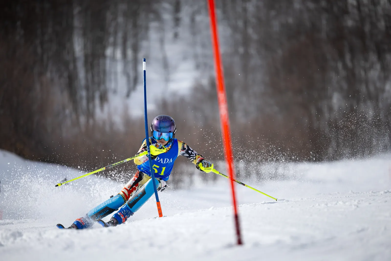 Atleta del Volare Team in slalom